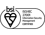 BSI ISO/IEC 27001 certified