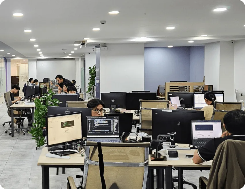 Open-plan workspace